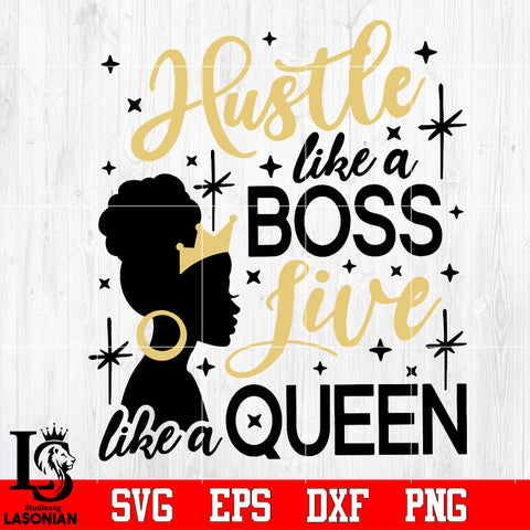 Hustle like a boss Svg Dxf Eps Png file