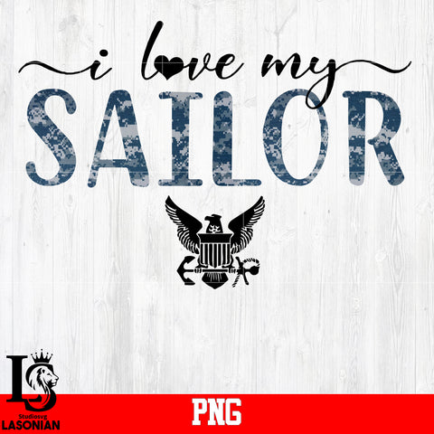 I LOVE MY SAILOR PNG file