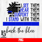 I See Them Back The Blue PNG file