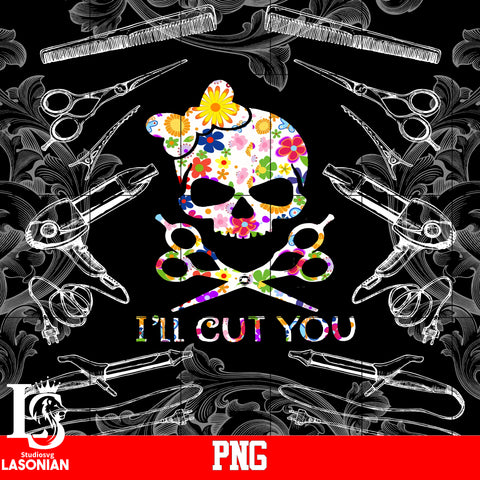 I'll Cut You,skull PNG file