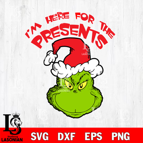 I'm Here For The Presents svg eps dxf png file