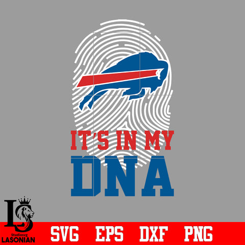 I'ts in my DNA Buffalo Bills svg eps dxf png file