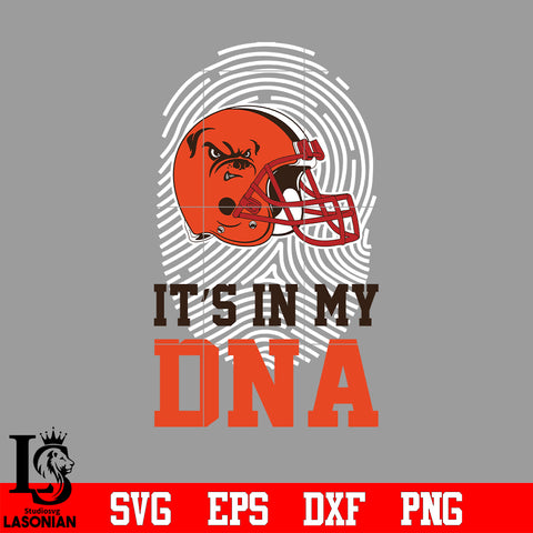 I'ts in my DNA Cleveland Browns svg eps dxf png file