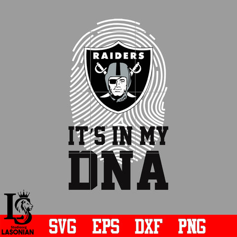 I'ts in my DNA Las Vegas Raiders svg eps dxf png file