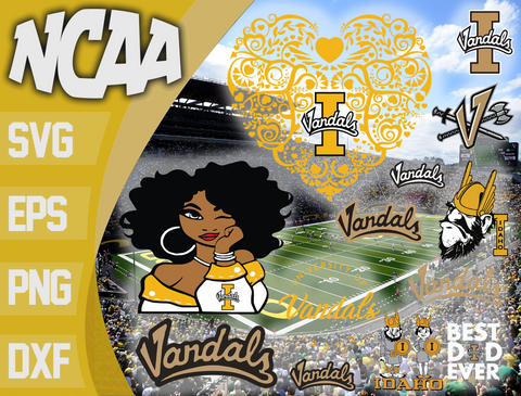 Idaho Vandals svg svg eps dxf png file, bundle ncaa svg, ncaa svg