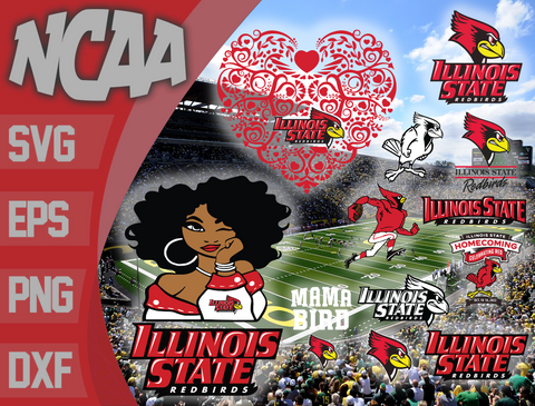 Illinois State Redbirds svg eps dxf png file, bundle ncaa svg, ncaa svg