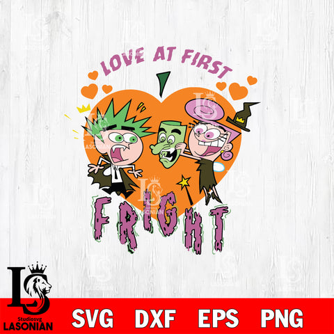 I love at frirst fright svg, halloween svg eps dxf png file