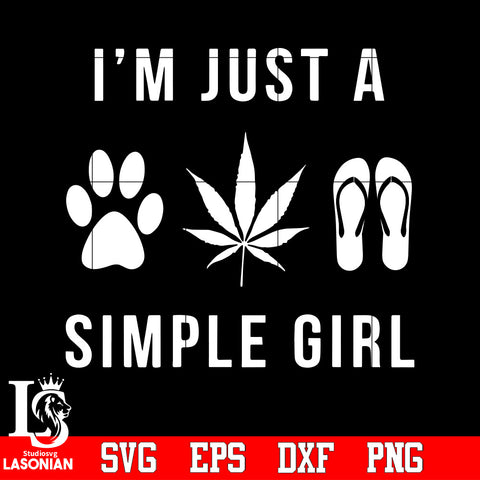 Im Just A Simple Girl, Trending, Simple Girl Svg Dxf Eps Png file Svg Dxf Eps Png file
