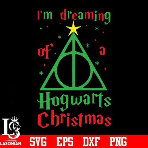Im dreaming of a hogwarts christmas svg, png, dxf, eps digital file NCRM14072012