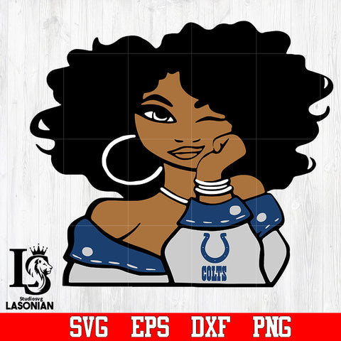 Indianapolis Colts Girl svg,eps,dxf,png file