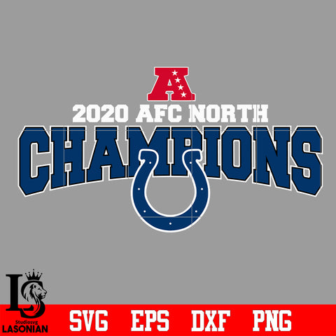Indianapolis Colts 2020 AFC North Champions Svg Dxf Eps Png file
