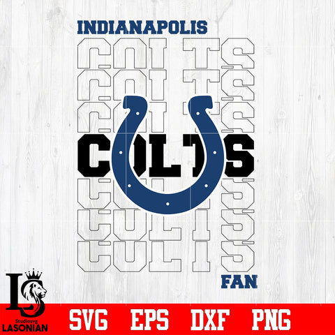 Indianapolis Colts Fan svg eps dxf png file