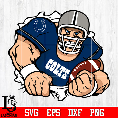 Indianapolis Colts football player Svg Dxf Eps Png file