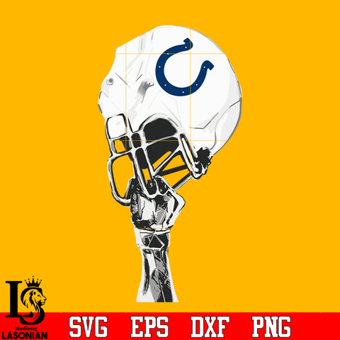 Indianapolis Colts hand helmet svg eps dxf png file