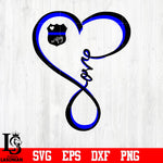 Infinity love wifey, Heart Stethascope Police svg eps dxf png file