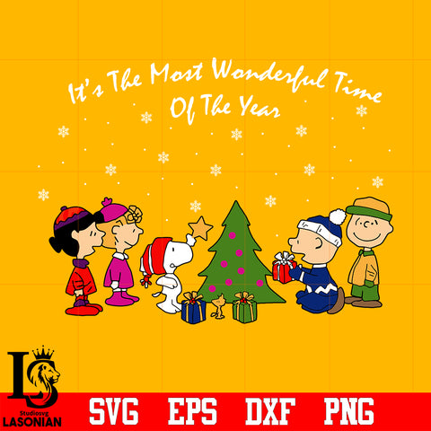 It's The Most Wonderful Time Of The Year Svg, Christmas svg eps dxf png file