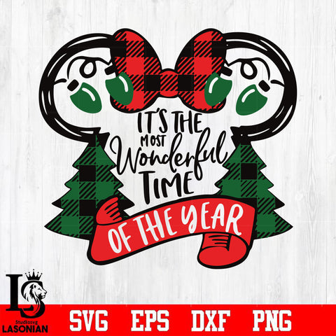 It's the most wonderful time of the year svg, png, dxf, eps digital file
