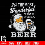 It's the most wonderful time for a beer svg, christmas svg png, dxf, eps digital file