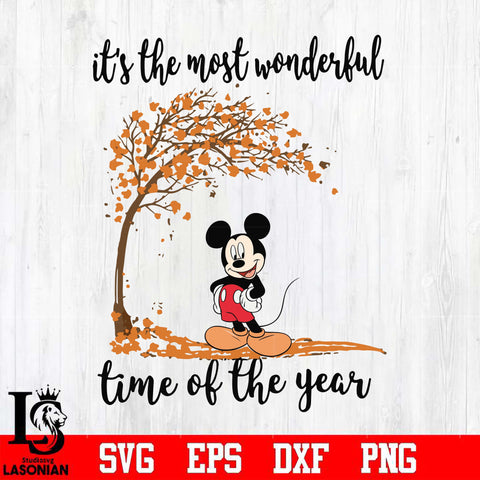 It's the most wonderful time of the year Mickey svg, png, dxf, eps digital file