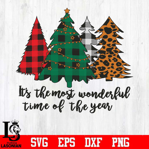 It's the most wonderful time of the year Pine svg, png, dxf, eps digital file NCRM0158