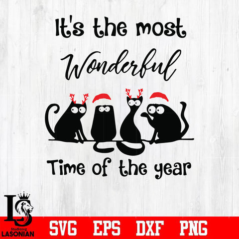 It's the most wonderful time of the year svg, christmas svg, png, dxf, eps digital file