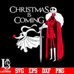 Jack Skellington Mixed Games Of Thrones Style Christmas Is Coming svg eps dxf png file