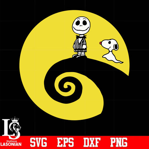 Jack and Snoopy svg, png, dxf, eps digital file