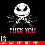 Jack fuck you love you svg, png, dxf, eps digital file