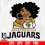 Jacksonville Faguars Girl svg,eps,dxf,png file