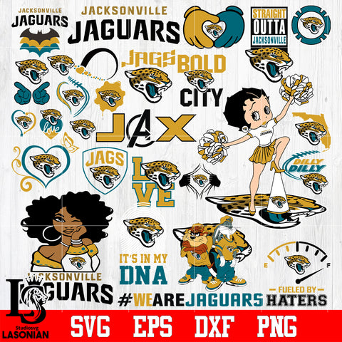 Jacksonville Jaguars Bundle 40 , bundle Nfl, Bundle sport Digital Cut Files Svg Dxf Eps Png file