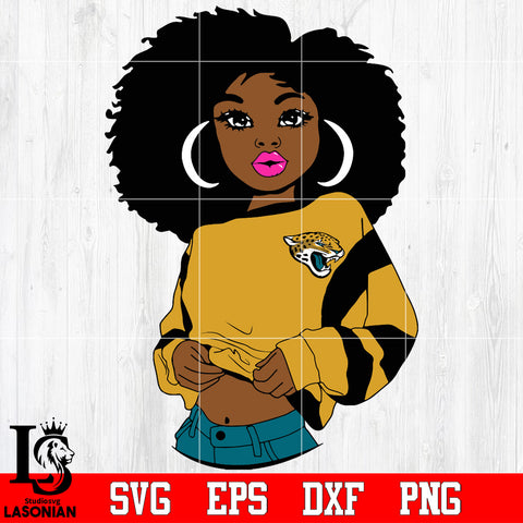 Jacksonville Jaguars Girl Svg Dxf Eps Png file