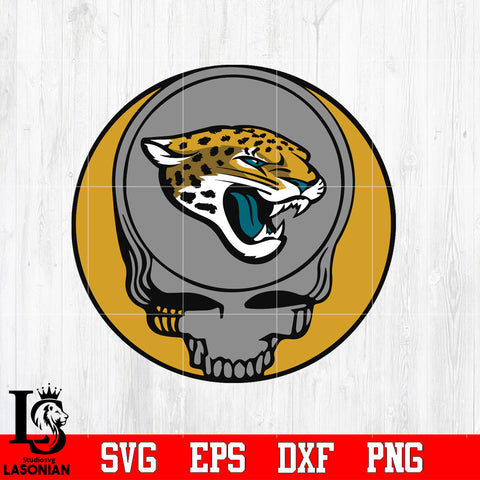 Jacksonville Jaguars Skull Ball Svg Dxf Eps Png file Svg Dxf Eps Png file