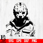 Jason Friday the 13th svg,eps,dxf,png file