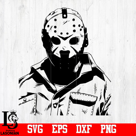 Jason Friday the 13th svg,eps,dxf,png file