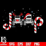 Jeep christmas svg, png, dxf, eps digital file