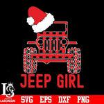 Jeep girl svg, christmas svg, png, dxf, eps digital file