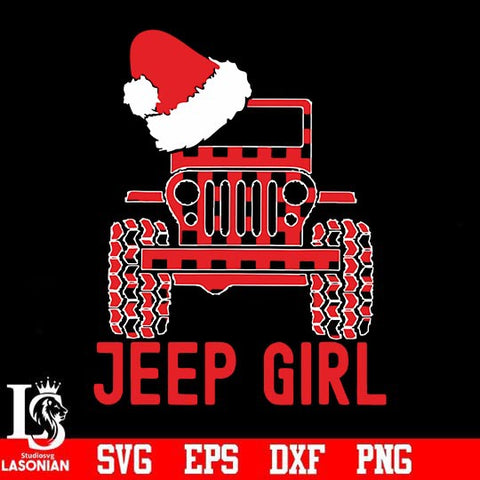Jeep girl svg, christmas svg, png, dxf, eps digital file