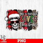 Justa girl who loves christmas png file