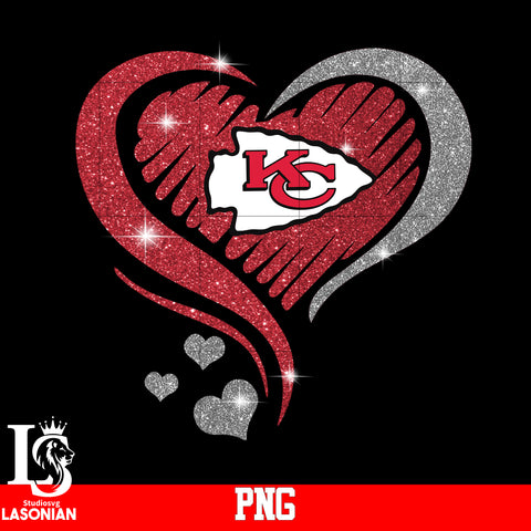 Kansas City Chiefs Heart PNG file