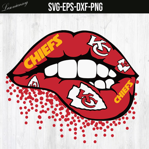 Kansas City Chiefs, Super Bowl lip SVG file, PNG file, DXF file, EPS file
