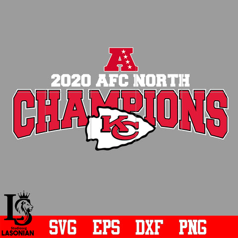 Kansas City Chiefs 2020 AFC North Champions Svg Dxf Eps Png file