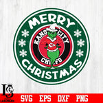 Kansas City Chiefs, Grinch merry christmas svg eps dxf png file