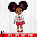 Kansas City Chiefs Littel Girl NFL Svg Dxf Eps Png file