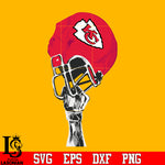 Kansas City Chiefs hand helmet svg eps dxf png file