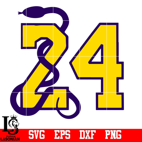 Kobe Bryant,# 24 LA Lakers 4 svg,eps,dxf,png file
