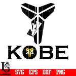 Kobe Bryant,# 24 LA Lakers Logo 2  svg,eps,dxf,png file