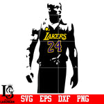 Kobe Bryant,# 24 LA Lakers svg,eps,dxf,png file