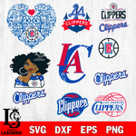 bundle LA Clippers svg eps dxf png file