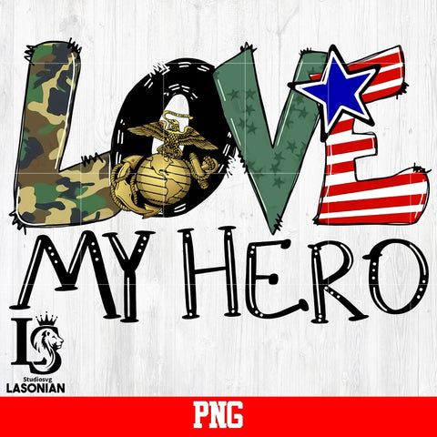 LOVE My Hero PNG file