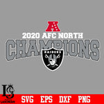 Las Vegas Raiders 2020 AFC North Champions Svg Dxf Eps Png file